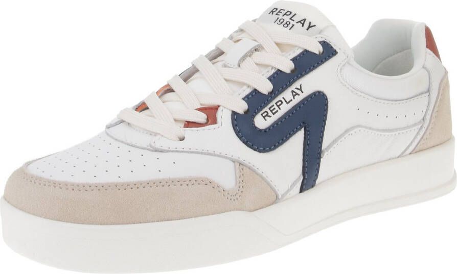 Replay Oysone Dyn GMZ5N L Sportschoenen voor heren 121-Wit-Lt.Navy