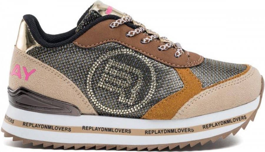Replay Penny Jr 5 Meisjes Sneaker Beige multi