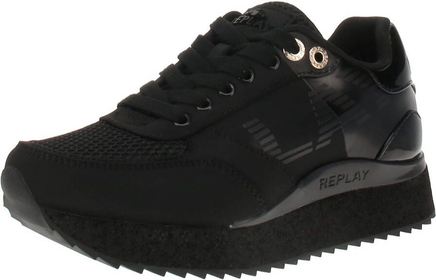 Replay Penny Myth GWS63 T Damestrainers 003-Zwart