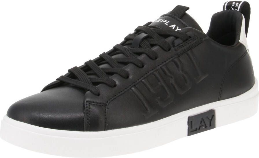 Replay Polys 1981 GMZ3P L Herenschoenen Sneaker 008-Zwart-Wit