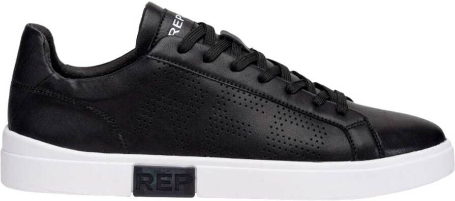 Replay Leren sneakers met label in reliëf model 'POLYS STUDIO'