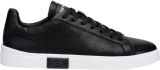 Replay Leren sneakers met label in reliëf model 'POLYS STUDIO' - Zwart