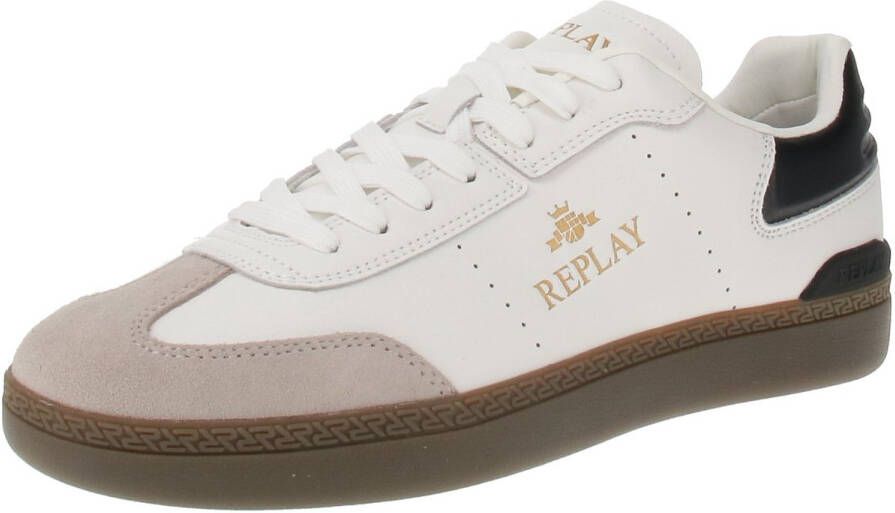Replay Pyper Double GMSD7 L Heren sneaker 690-Wit-L.Grijs-Zwart