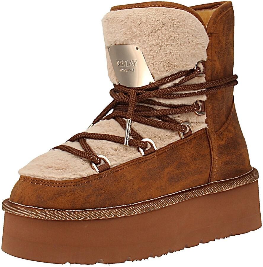 Replay Chic Mount GWF5A S Dames Laarzen 012-Bruin