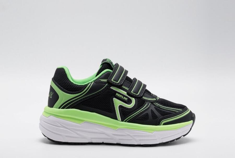Replay Christal Kid 3 Jongens Sneaker Zwart