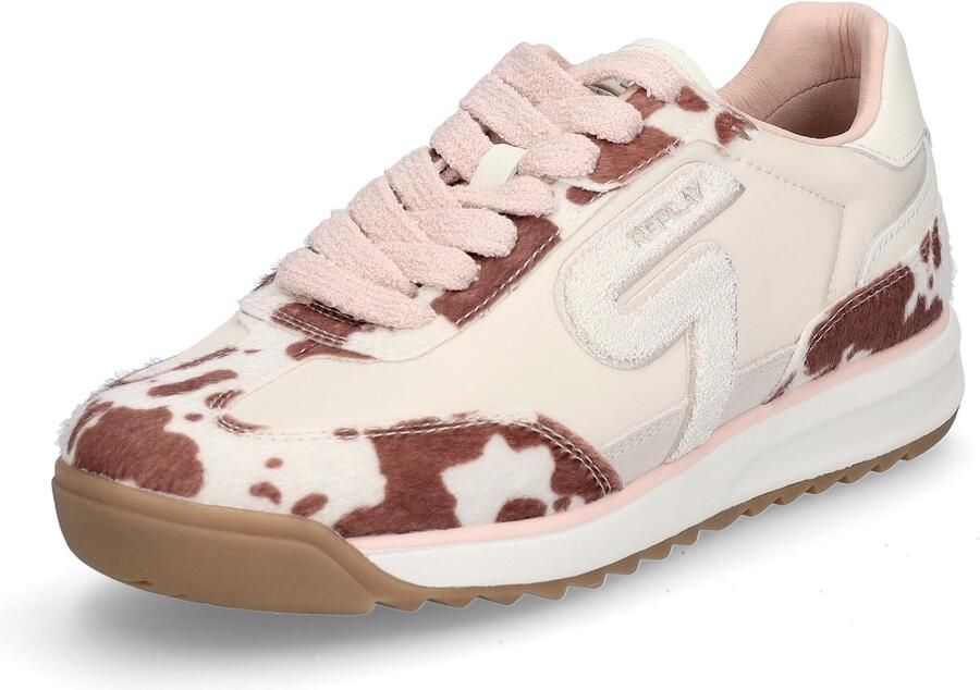 Replay dames sneaker wit bruin