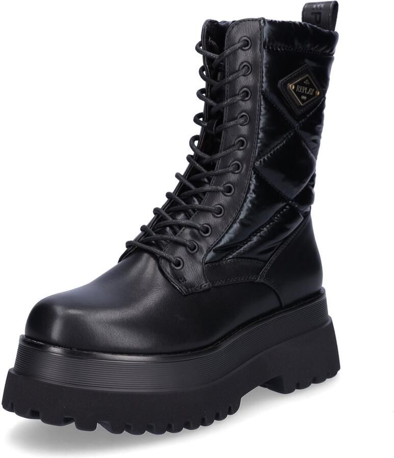 Replay dames veterlaars Any Quilt zwart