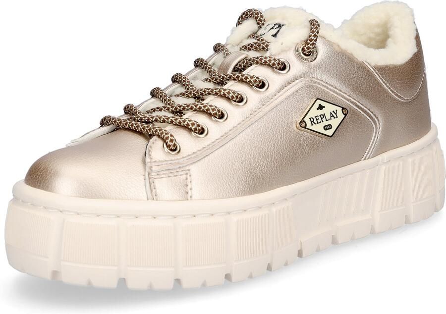 Replay damessneaker Paulette Metal platina