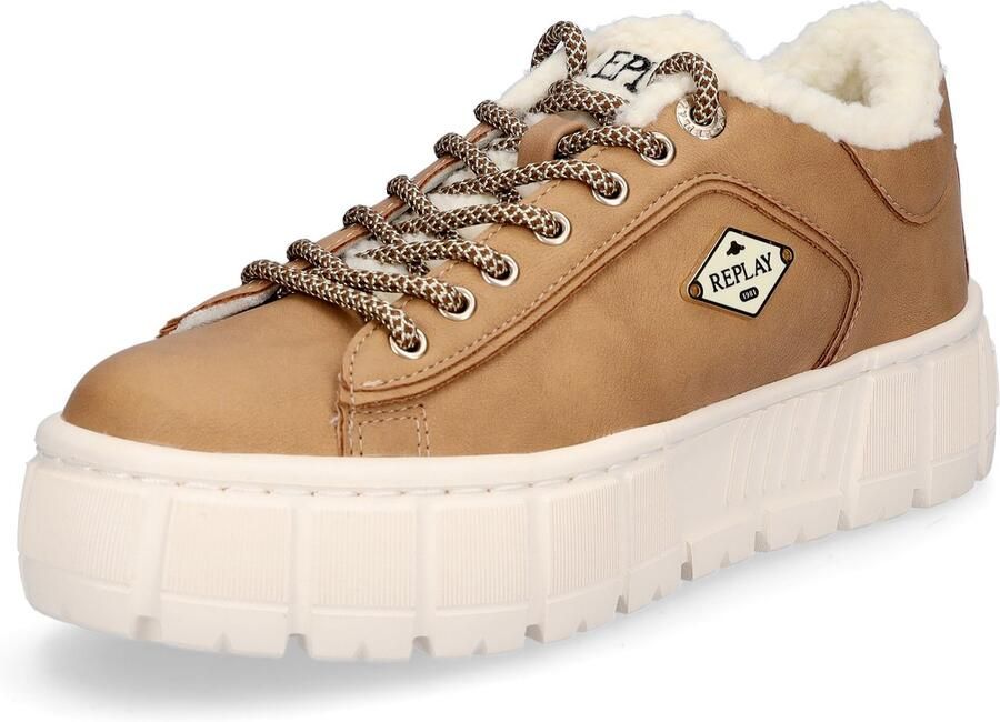 Replay damessneaker Paulette Warm beige
