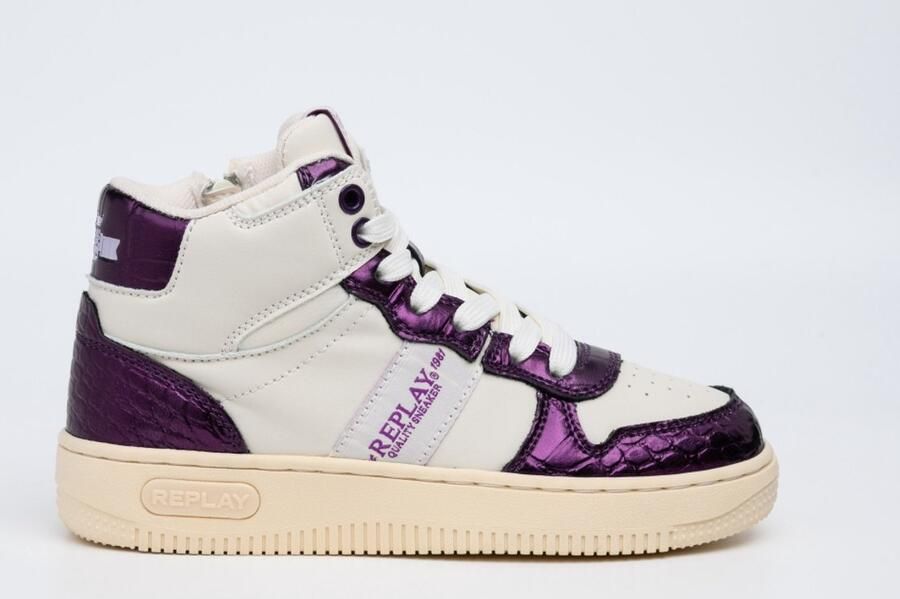 Replay Epic Jr 11 Meisjes Hoge sneaker Wit - Foto 2