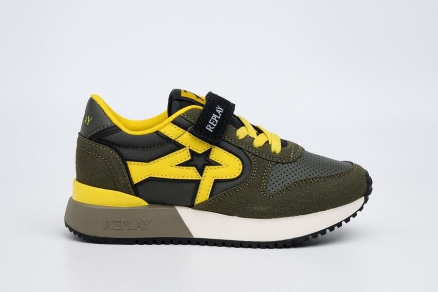 Replay Fiber Jr Boy 7 Jongens Sneakers Kaki - Foto 2