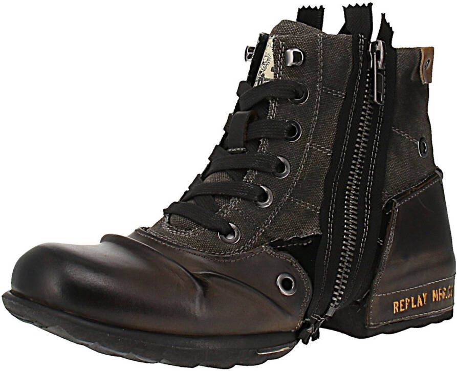 Replay Grip Limited GMU01 L Herenlaarzen 019-Donker-grijs