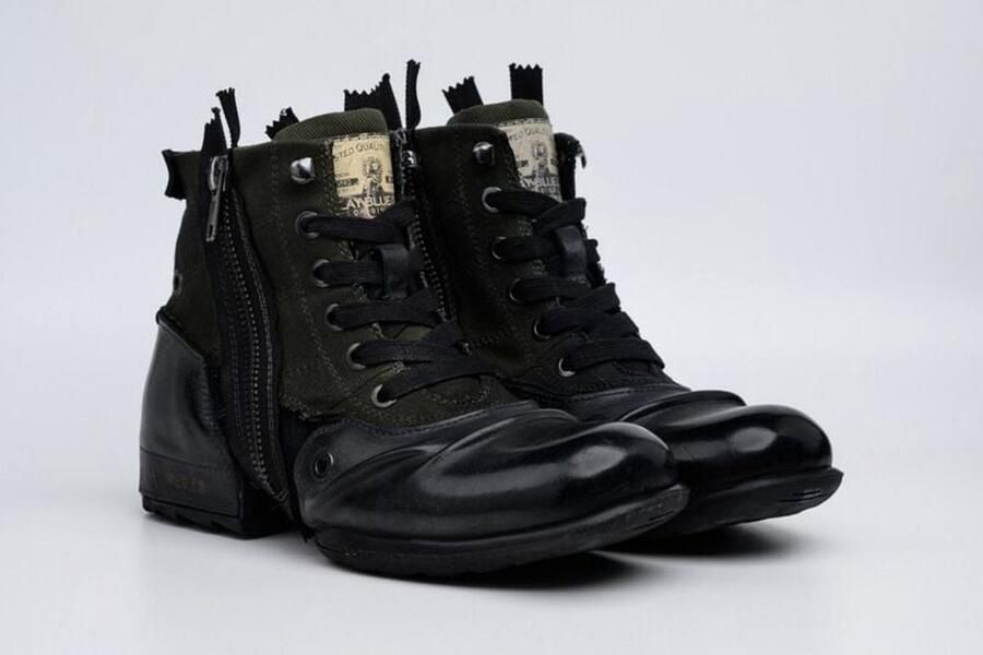 Replay Grip Limited GMU01 L Herenlaarzen 1659-Zwart-Mil-Grn