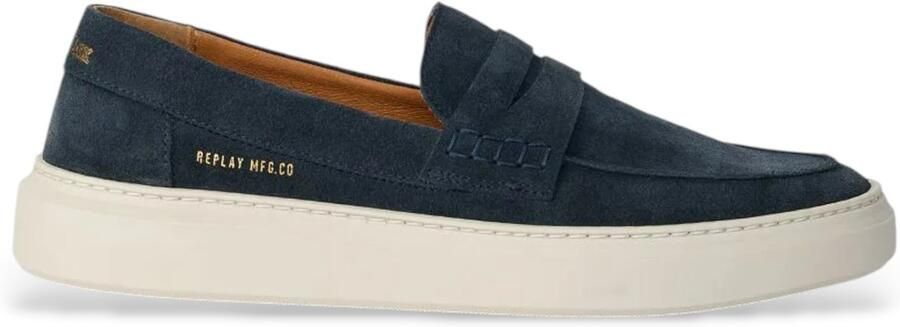 Replay Leren mocassins Brice Tonal