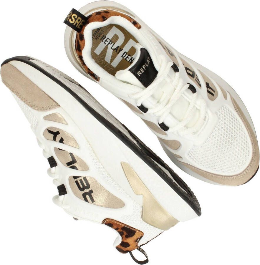 Replay Maze JR Suede JS540002S-3094 Beige Goud - Foto 2