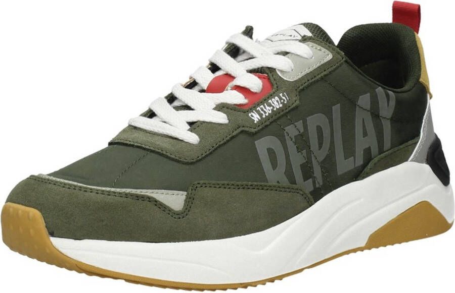 Replay Tennet Tint 2 Sneakers Laag groen - Foto 7