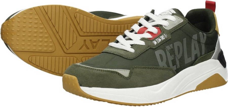 Replay Tennet Tint 2 Sneakers Laag groen - Foto 3