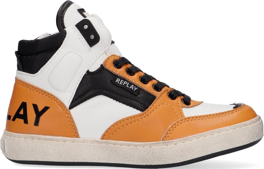 Replay Wall Hoge sneakers Leren Sneaker Jongens Wit - Foto 2