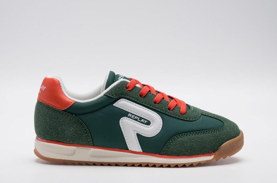 Replay Yard Jr Boy Jongens Sneaker Groen