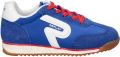 REPLAY Yard JR imitatieleren leren sneakers koningsblauw wit - Blauw
