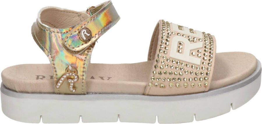 Replay Sandal Diamond Meiden Sandalen goudkleur