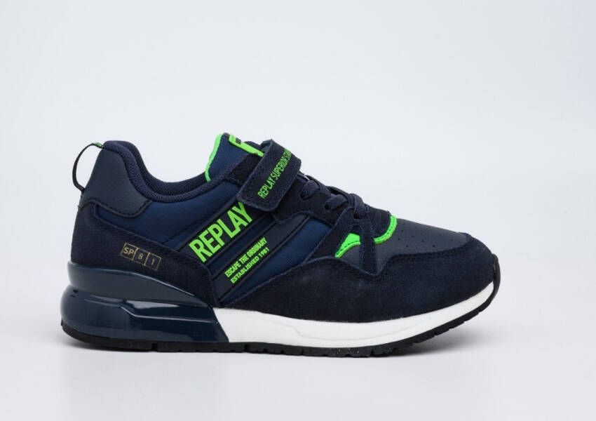 Replay Shoot Jr 13 Jongens Sneaker Blauw
