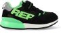 Replay Shoot Jr suède sneakers zwart groen Jongens Suede Meerkleurig 37 - Thumbnail 2