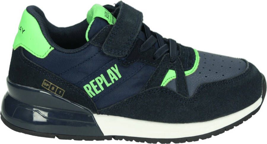 Replay Shoot Jr Lage sneakers Jongens Blauw