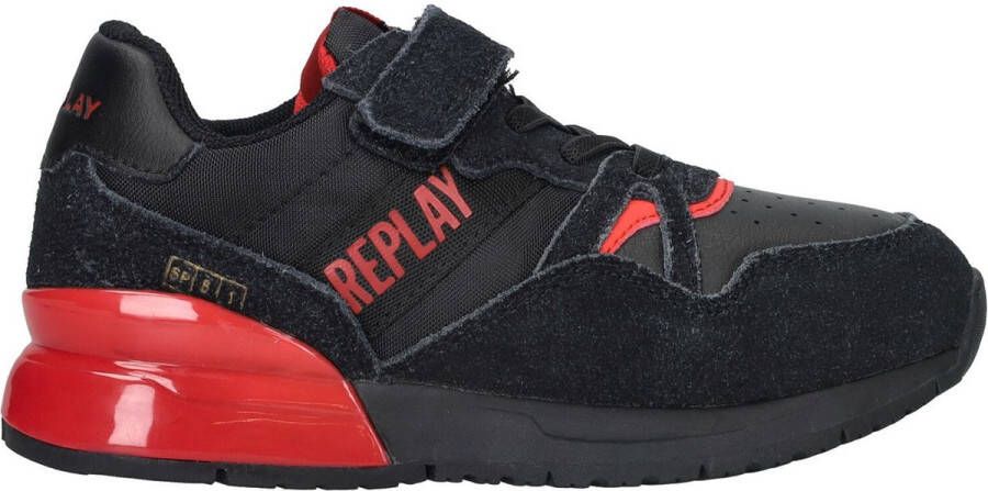 Replay sneakers zwart rood Jongens Synthetisch Logo 35 - Foto 4