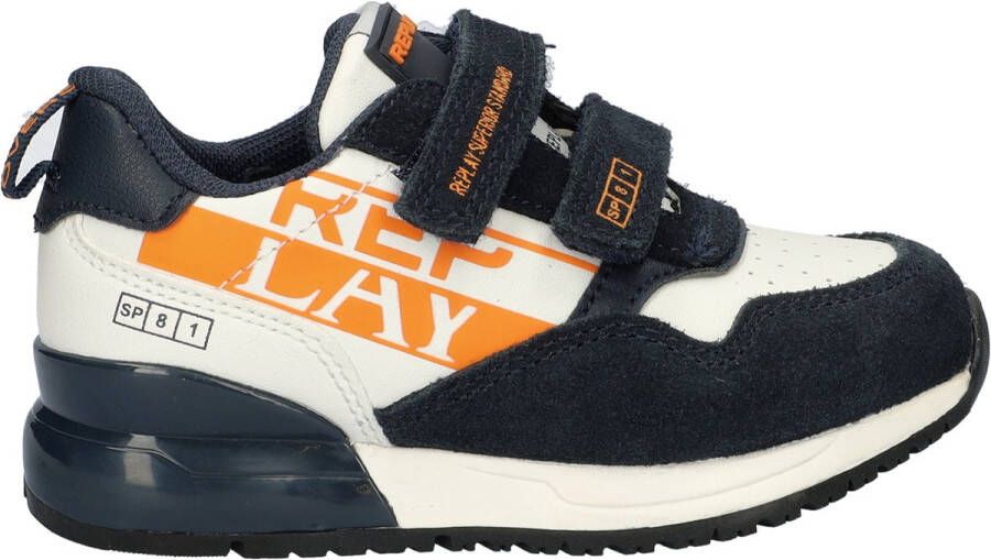 Replay Shoot Junior jongens sneaker Blauw wit