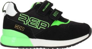 Replay Shoot Klittenband Sneaker Jongens Zwart groen