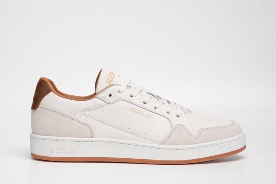 Replay Leren sneakers met labeldetails model 'SMASH FINE'