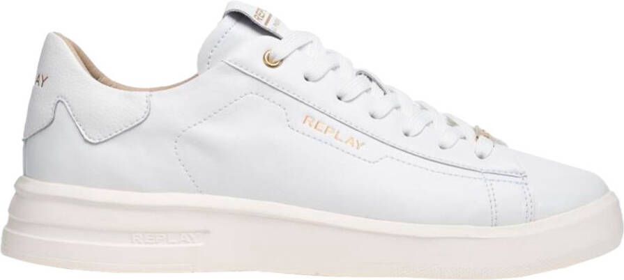 Replay University Lux Schoenen Wit Man