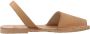 Ria Menorca Nubuck Sandaal Dames Middenbruin - Thumbnail 1