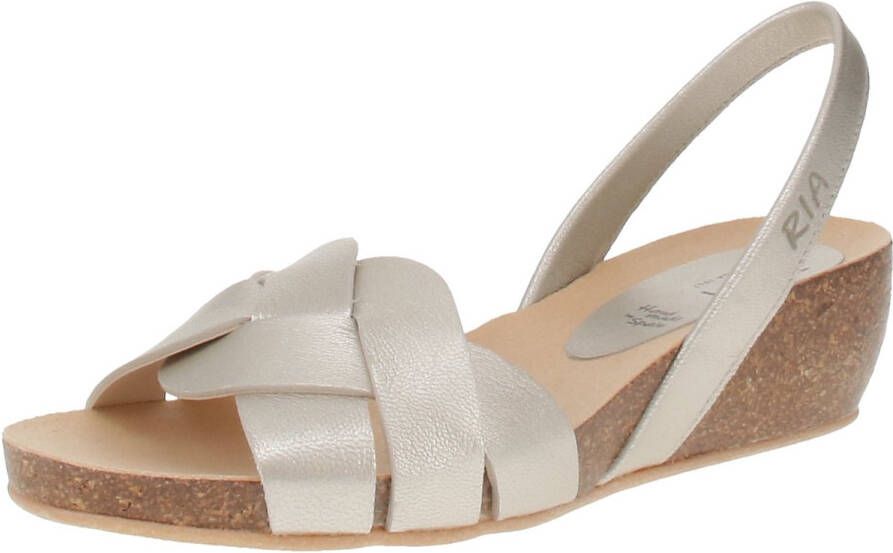 Ria Menorca 33200-40349 Damesschoenen sandalen Metaalnerf-Parel