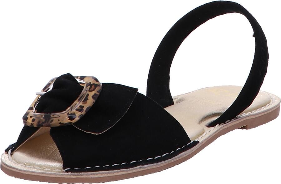 Ria Menorca 27750-28032-S2 Ante Negro dames sandalen zwart