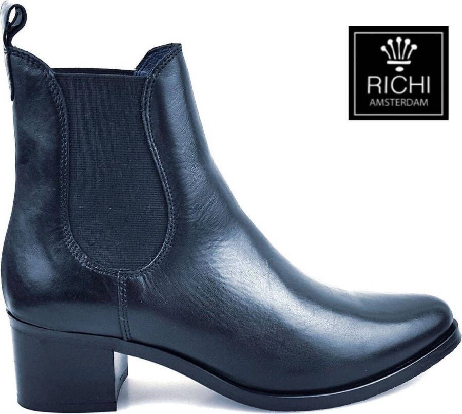 RICHI´S GROTE MATEN DAMESSCHOENEN Richi Amsterdam 79263-00 Bottine Mogga Black