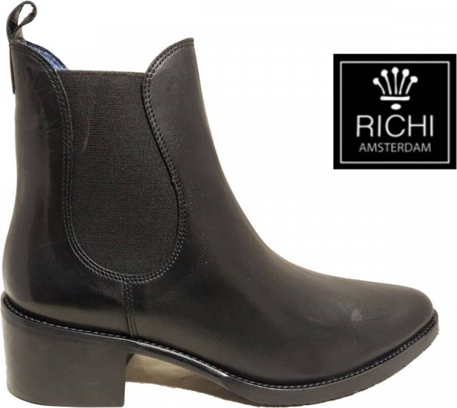 RICHI´S GROTE MATEN DAMESSCHOENEN Richi Amsterdam 79263-00 Bottine Mogga Black