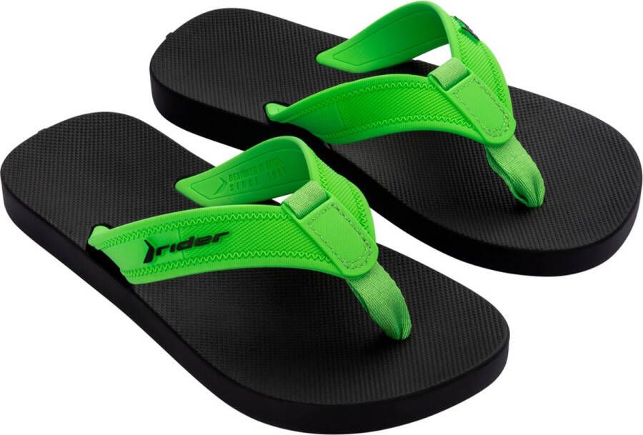 Rider Impulse Kids Teenslippers Kinderen synthetische slippers Black Green