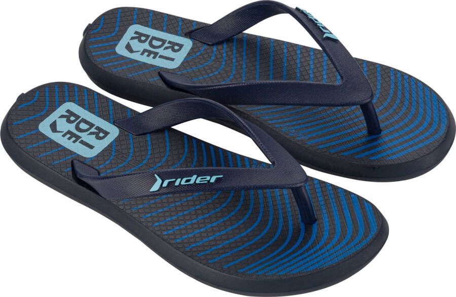 Rider R1 Style Kids Slippers Heren Junior Black Blue