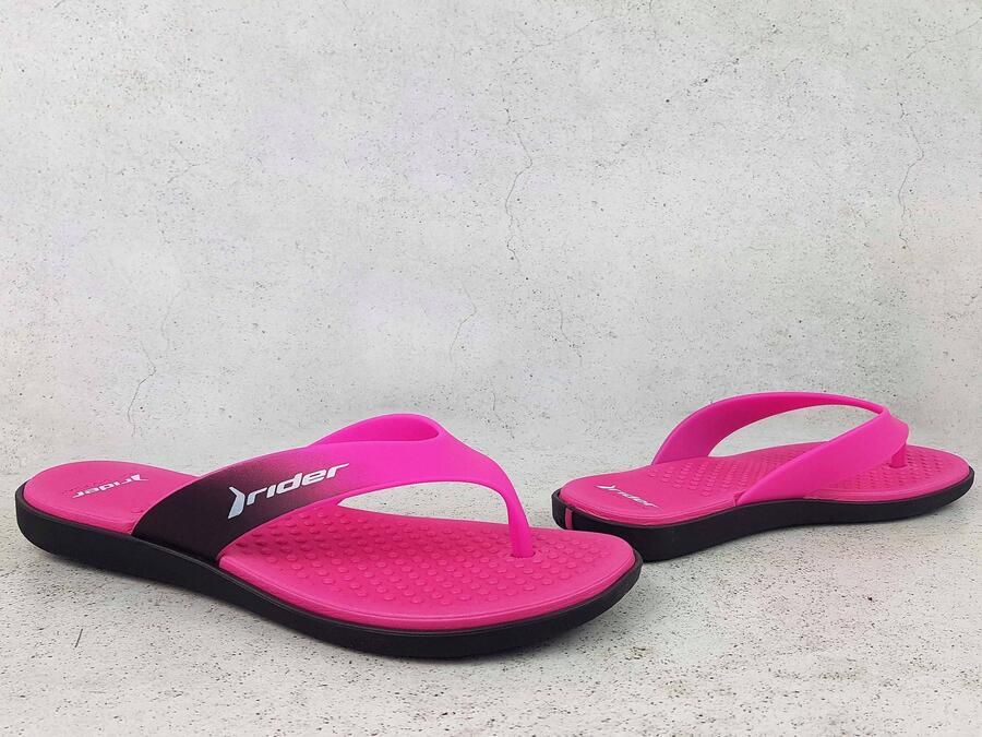 Rider Aqua Thong Dames Slippers Roze Zwart