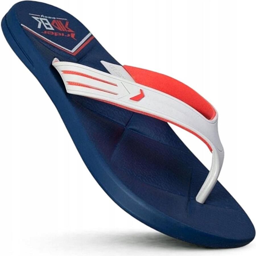 Rider Easy Dedo Heren Slippers Blauw Wit