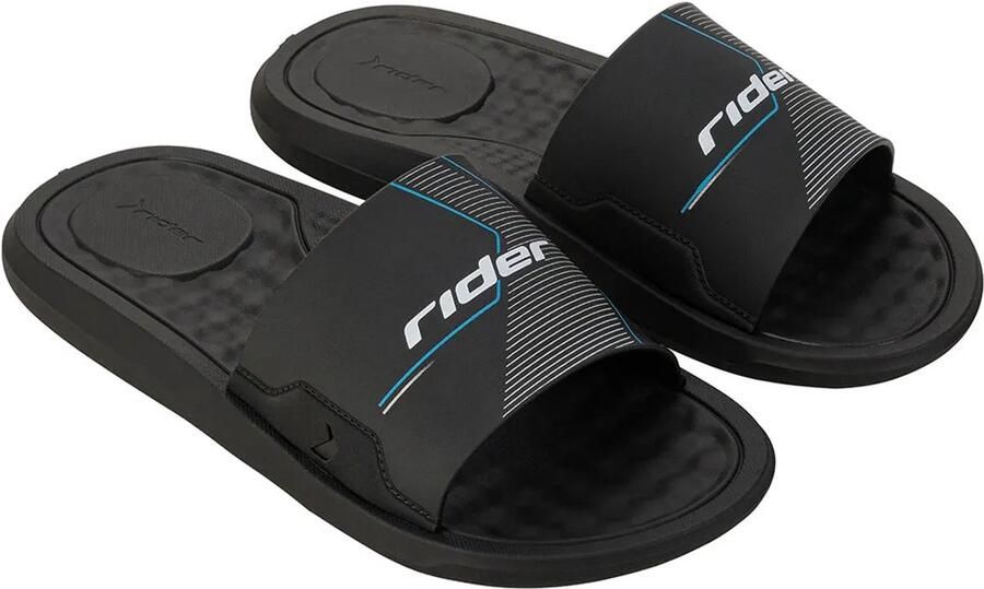 Rider Step Slippers Heren synthetische slippers Black