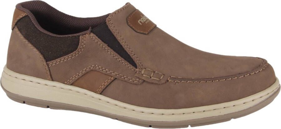 Rieker Instappers Moccasin loafer comfort schoen met elastische band voor goede pasvorm