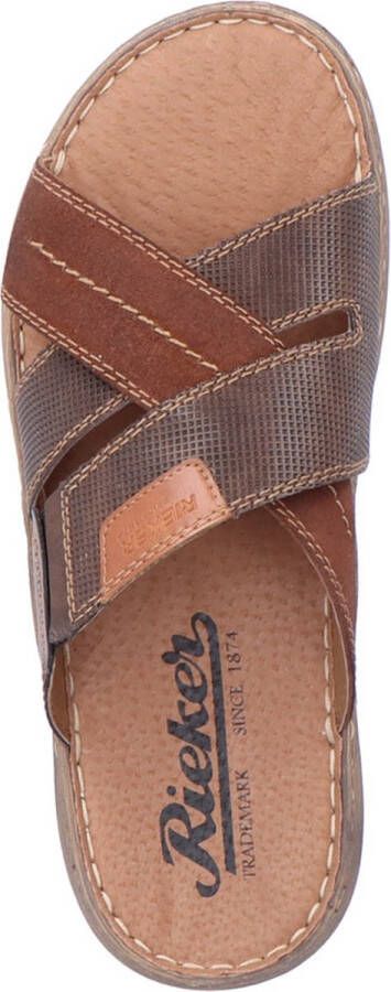 Rieker Kruisband Slippers bruin Synthetisch Heren - Foto 2