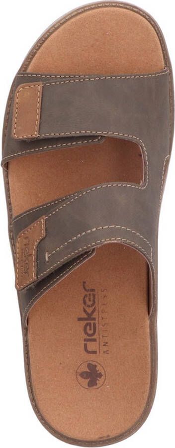 Rieker Verstelbare herenslipper met zacht voetbed Brown Heren