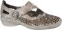 Rieker Dames Bandschoen 413G4-90 Beige Metallic - Thumbnail 3