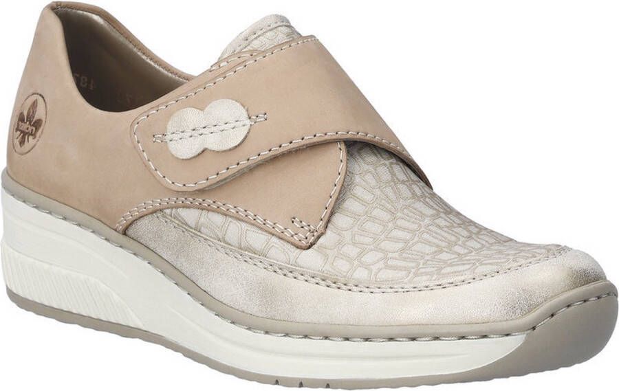 Rieker 487 Velcroschoen beige