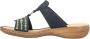 Rieker Blauwe Geborduurde Slipper voor Dames Blue Dames - Thumbnail 5