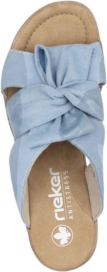 Rieker 68789-10 Slipper lichtblauw